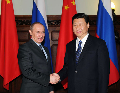 Владимир Путин и Си Цзиньпин в 2010 году
