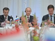 Путин на встрече с представителями российских и нидерландских деловых кругов