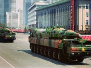 Ракетные установки на параде в Пхеньяне