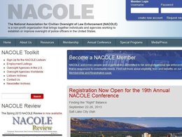 Фрагмент главной страницы сайта NACOLE