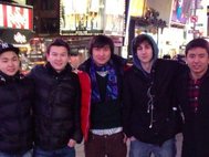 Царнаев вместе со студентами из Казахстана