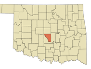 Город Мур на карте штата Оклахома. Изображение: wikipedia.org