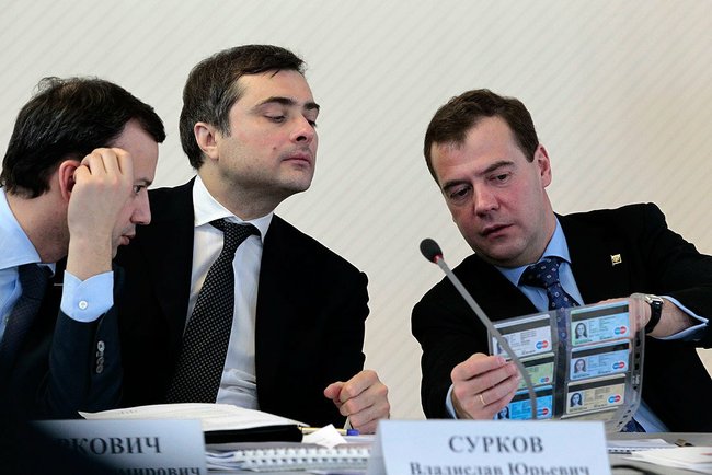 Дворкович, Сурков и Медведев