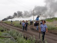 Поджог поселка геологов в Воронежской области 