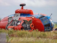 Упавший в 2009 году вертолет Ми-8 «Полярных авиалиний»