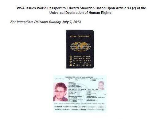 Паспорт Сноудена