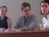 Эдвард Сноуден на встрече c правозащитниками