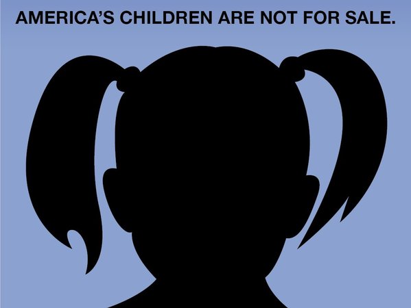 Постер ФБР по борьбе с детской проституцией