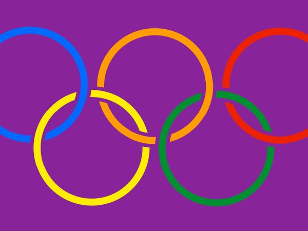 Один из вариантов флага Олимпийских гей-игр