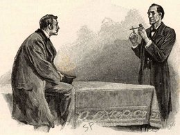 Доктор Ватсон и Шерлок Холмс, иллюстрация Сидни Пэджета