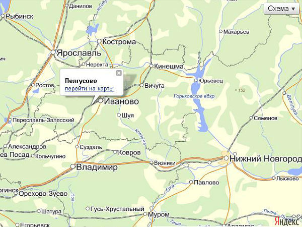 Пелгусово на карте