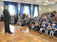 Посещение Владимиром Путиным школы в Кургане