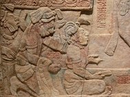 Фрагмент барельефа майя