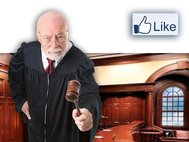 судья молоток лайк facebook like соцсети суд 