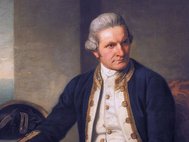 Фрагмент портрета Джеймса Кука, 25 мая 1776 года. Художник Натаниэл Дэнс