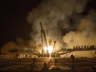 Запуск ракеты-носителя Союз-ФГ