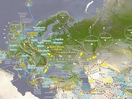 Фрагмент карты индо-европейских миграций