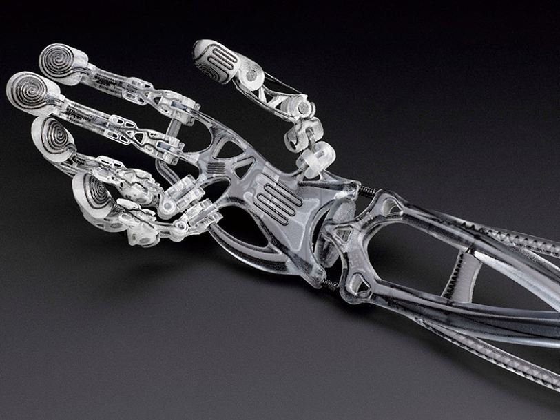 Прототип протеза руки, изготовленный на 3D-принтере