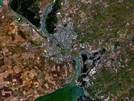Новосибирск, спутниковый снимок
