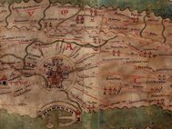 Фрагмент Пейтингеровой таблицы - копии XIII века с древнеримской карты