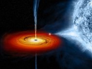 Черная дыра в двойной звездной системе 4U1630-47. Илл.: NASA
