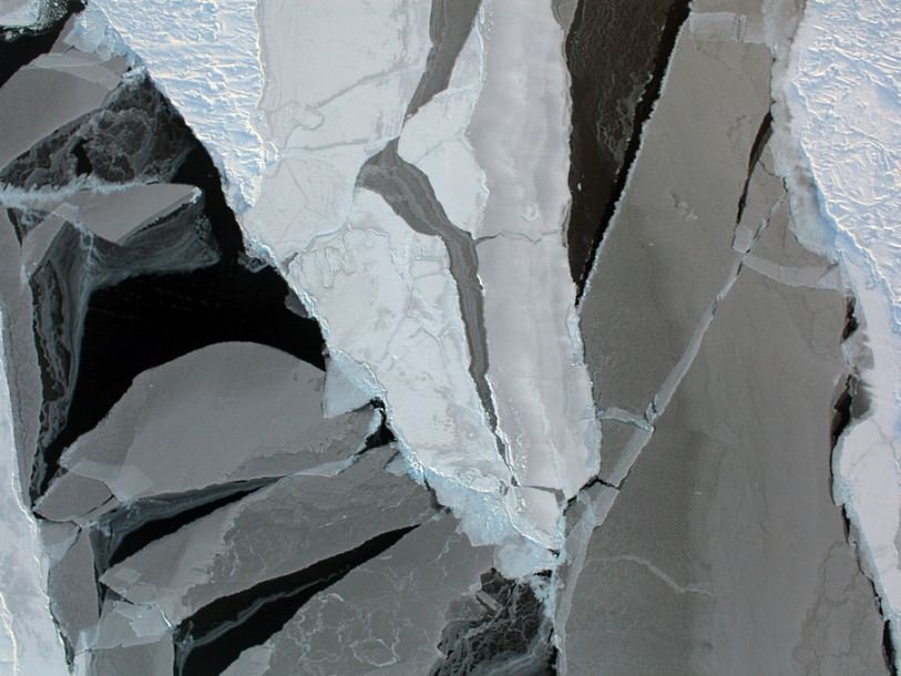 Арктические льды, аэрофотосъемка
