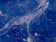 Чарльстон, Западная Вирджиния, снимок с МКС