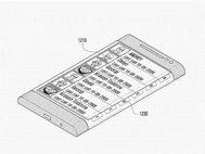 Иллюстрация из патента Samsung на телефон с гибким дисплеем