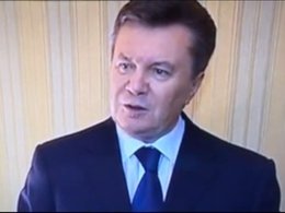 Скриншот обращения Януковича 22 февраля
