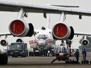 Самолет Ил-76 МЧС РФ