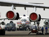 Самолет Ил-76 МЧС РФ