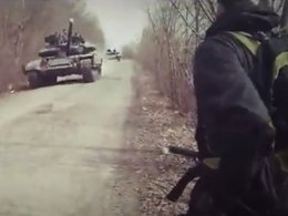 Youtube, "Украинские танки под Харьковской границей", скриншот
