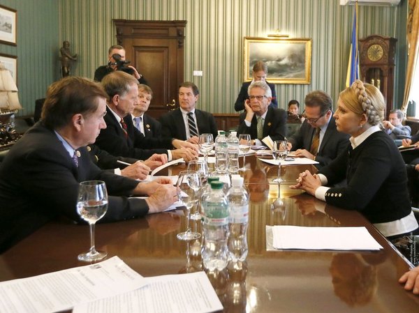 Юлия Тимошенко на встрече с конгрессменами