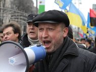 Александр Турчинов во время Евромайдана