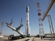 «Протон-М» со спутником «Экспресс-АМ4Р» перед стартом