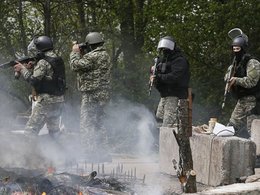 Украинские военные под Лисичанском