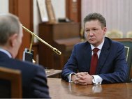 Алексей Миллер и Владимир Путин