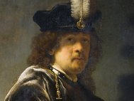 Автопортрет Рембрандта (фрагмент), 1635 г.