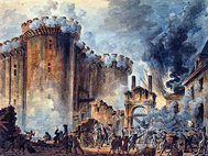 «Взятие Бастилии 14 июля 1789» художника Жан-Пьера Уэля (Jean-Pierre Houël)