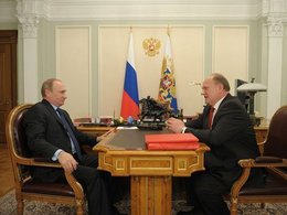 Владимир Путин и Геннадий Зюганов