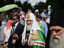 Патриарх Кирилл в Троице-Сергиевой лавре