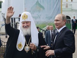 Патриарх Кирилл и Владимир Путин