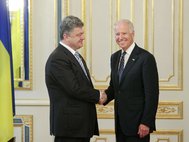 Президент Украины Петр Порошенко и вице-президент США Джо Байден