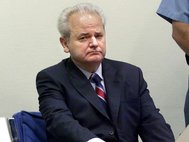 Слободан Милошевич на суде в Гааге