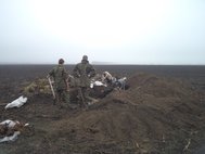 Захоронение на Донбассе