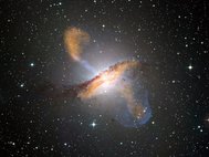 Черная дыра в галактике Центавр А