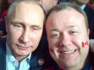 Селфи Путина с канадским болельщиком в Сочи