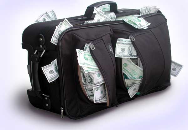 Доллары в сумке