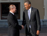 Владимир Путин и Барак Обама