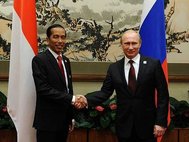 Президент Индонезии Джоко Видодо и Владимир Путин